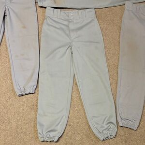 Kids Champro Grey Baseball Pants 4 Different Pairs ~ Size Youth Large